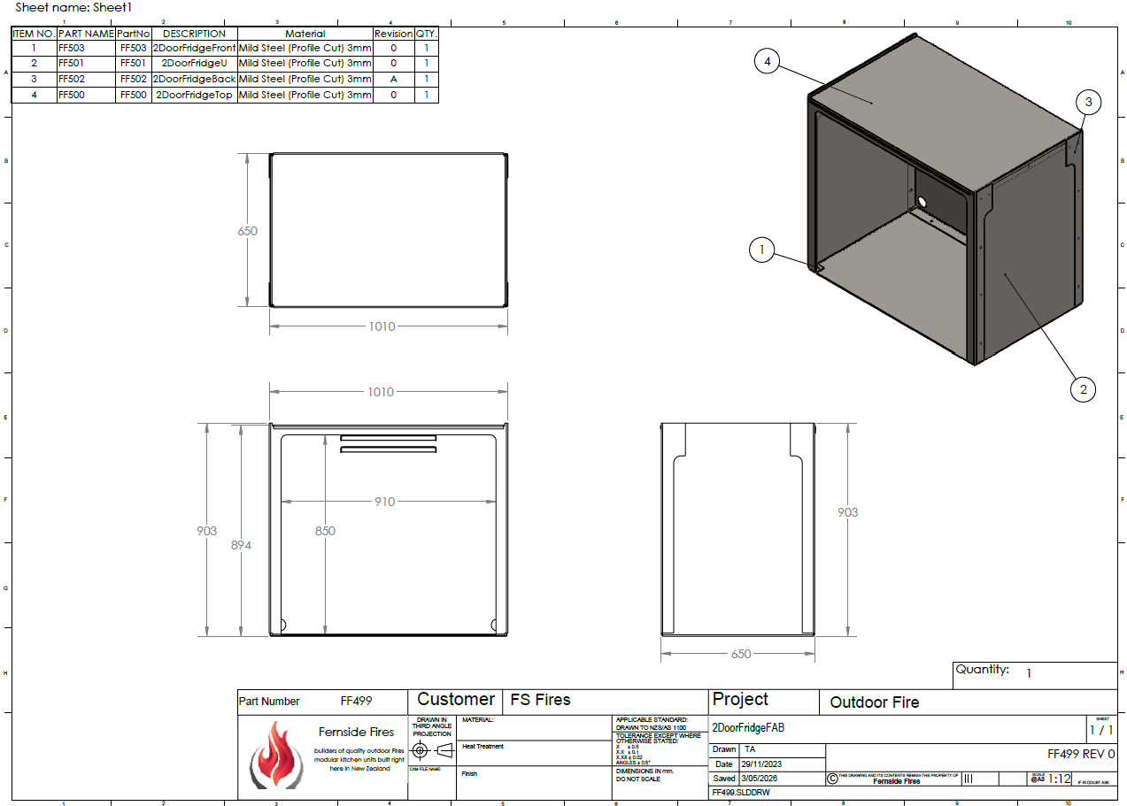 Fridge Bin: Double Door - Image 2